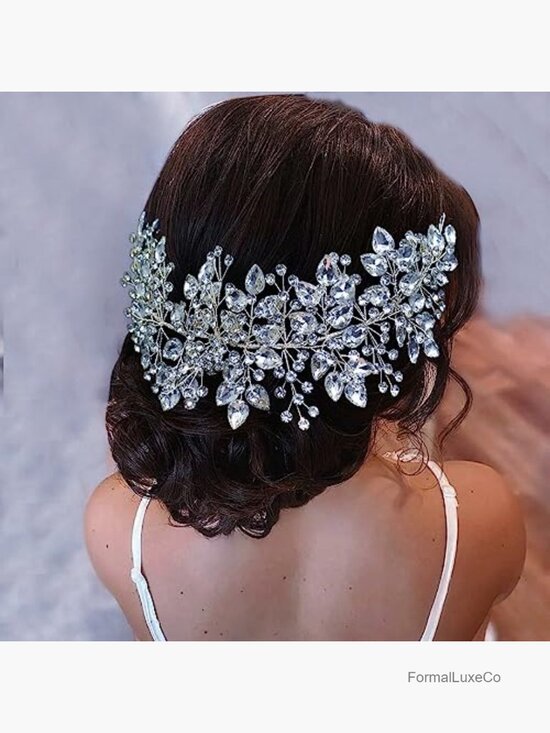 Crystal Bridal Hair Headband Rhinestone Wedding Headpiece